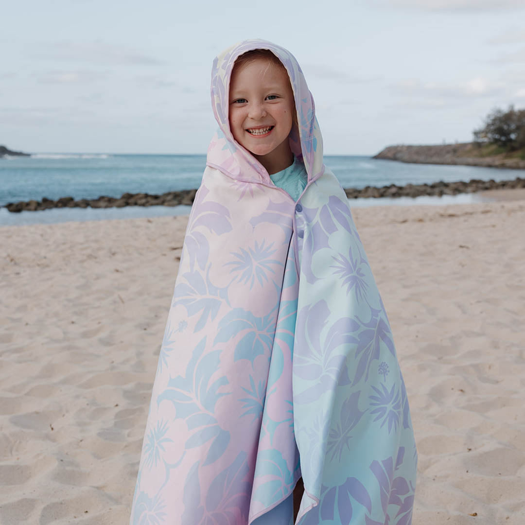 Sand Free Kids Hooded Beach Towel | Malibu