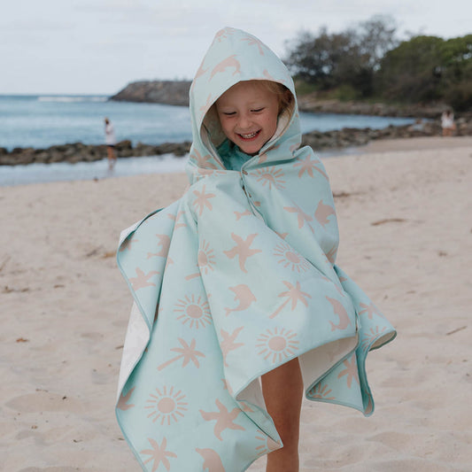 Sand Free Kids Hooded Beach Towel | Laguna