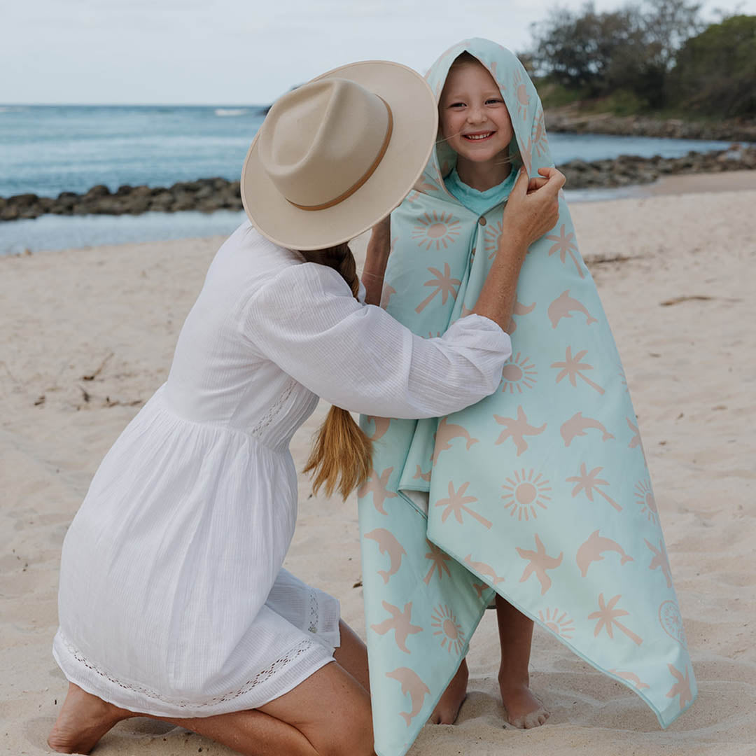 Sand Free Kids Hooded Beach Towel | Laguna