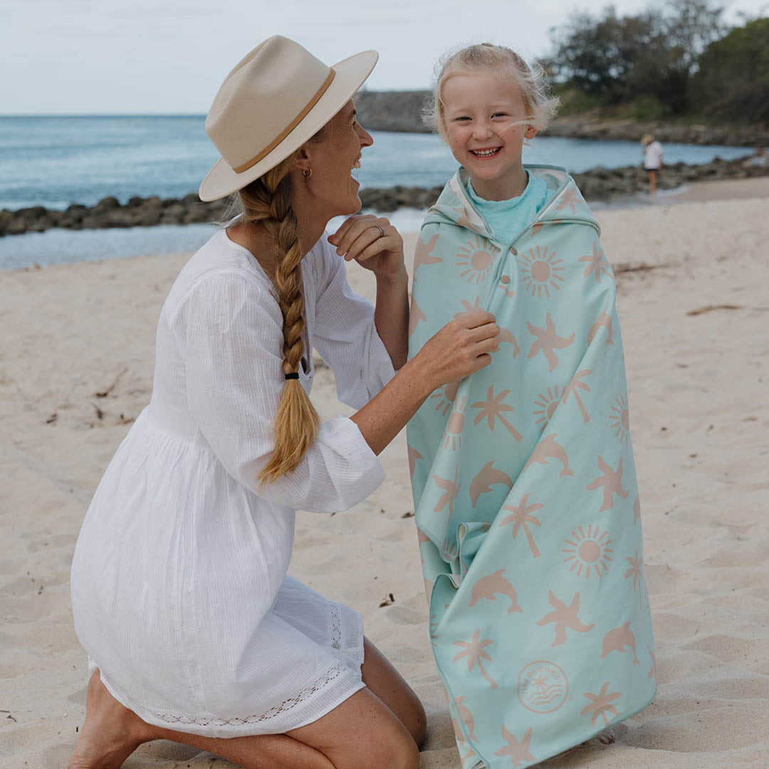 Sand Free Kids Hooded Beach Towel | Laguna