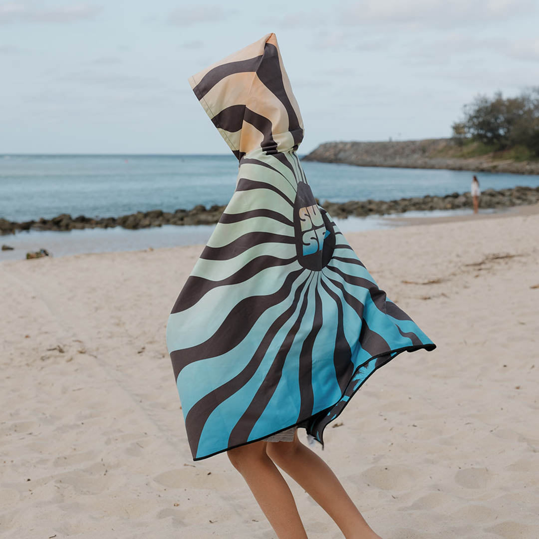 Sand Free Kids Hooded Beach Towel | Oasis