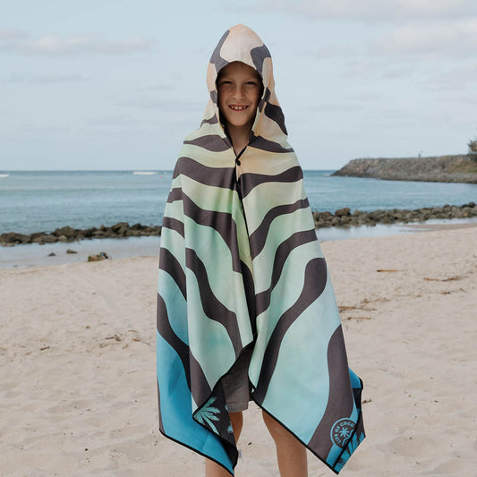 Sand Free Kids Hooded Beach Towel | Oasis