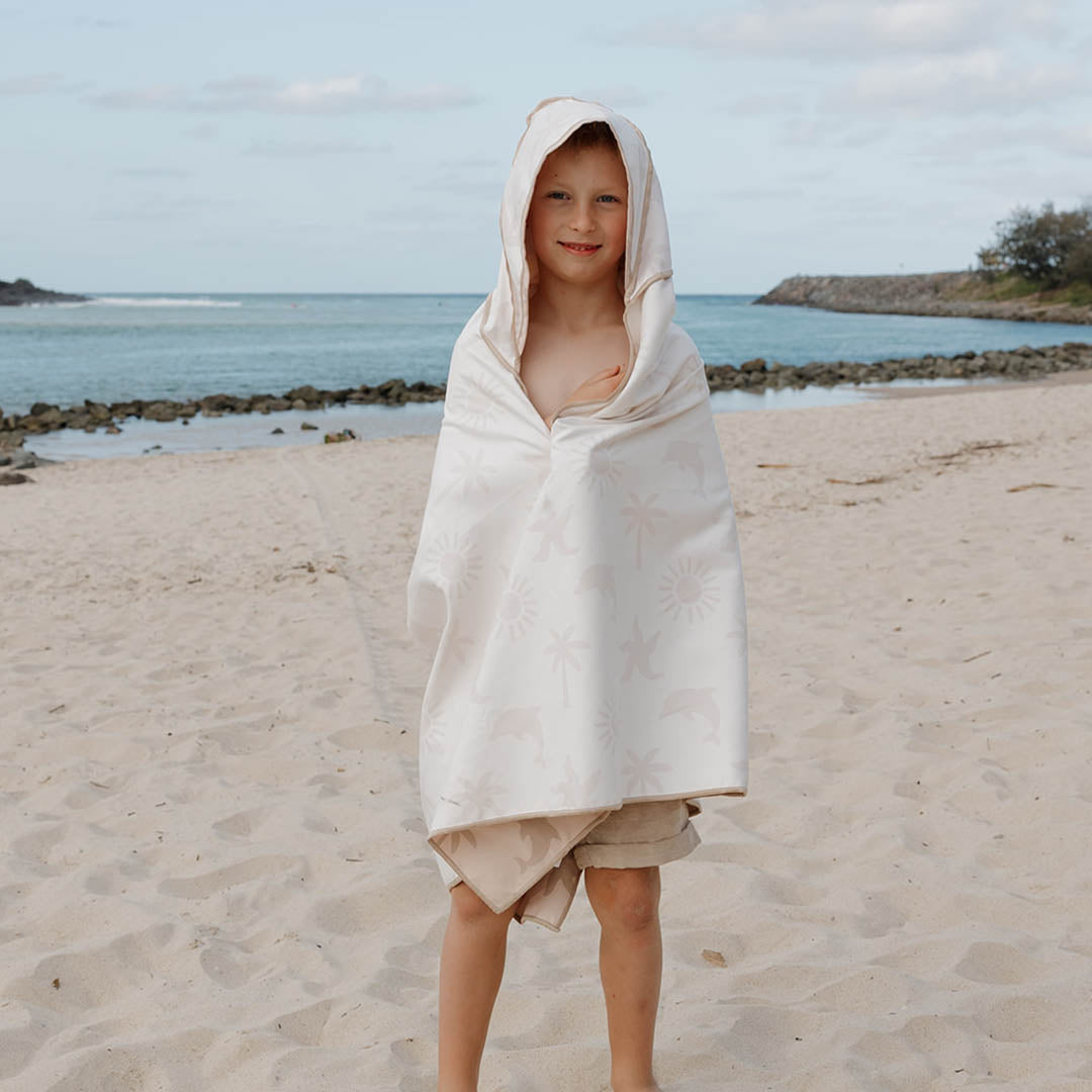 Sand Free Kids Hooded Beach Towel | Sandy