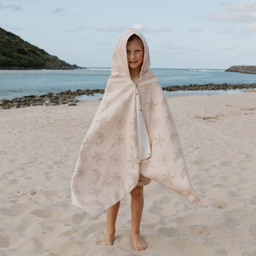 Sand Free Kids Hooded Beach Towel | Sandy