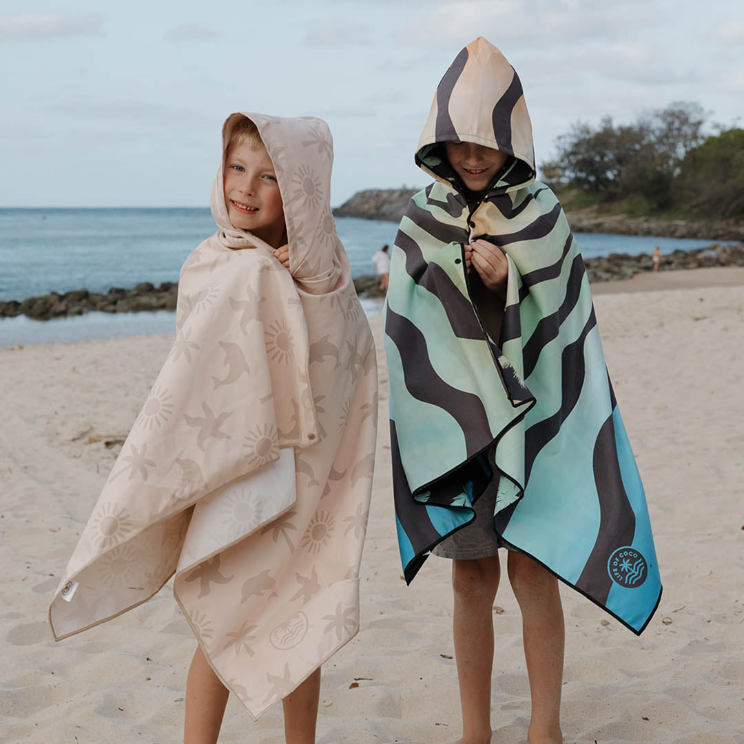 Sand Free Kids Hooded Beach Towel | Oasis