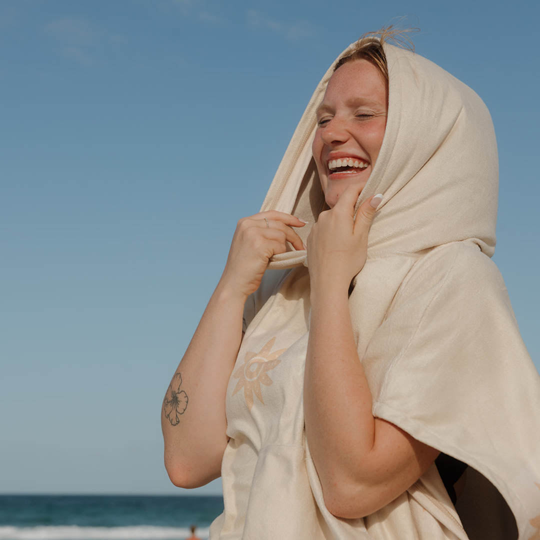 Adult Hooded Towel Poncho | Sun