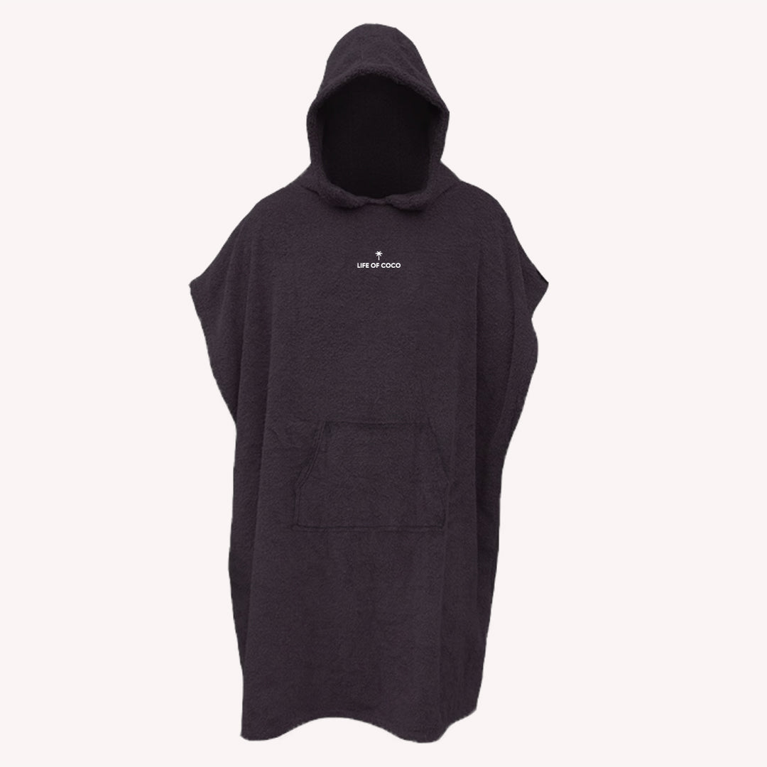 Adult Hooded Beach Towel Adult Black