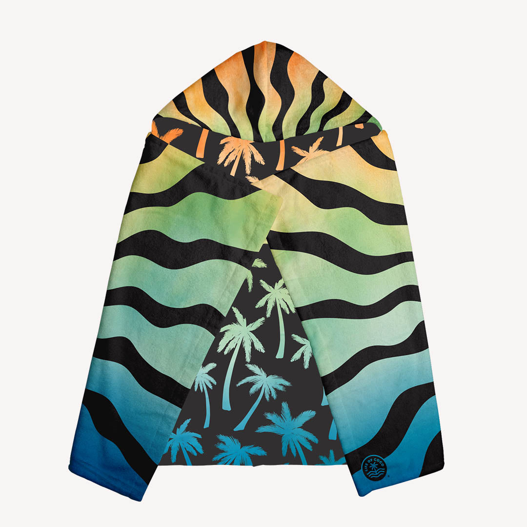 Hooded sand free beach towel