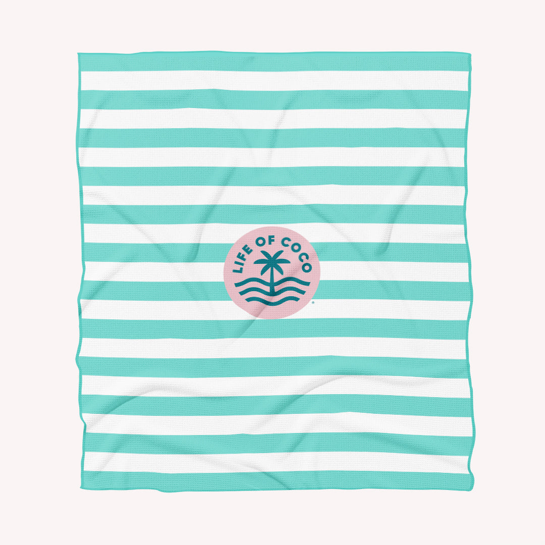 Rainbow Ibiza stripes sand free beach towel