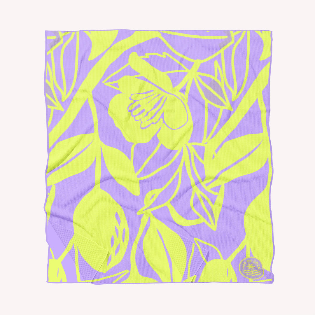 Positano lemon sun back beach towel