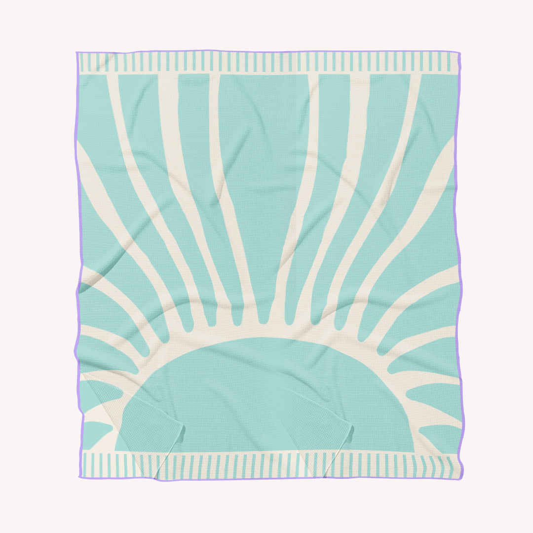Positano lemon sand free beach towel
