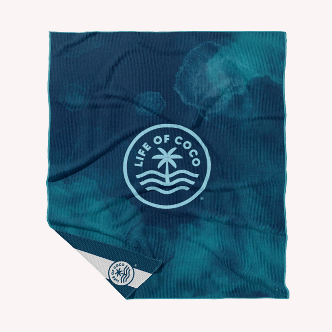 Santorini Stripes Sand Free Beach Towels Front