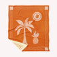 Sunflower Palm Trees Sand Free Beach Towel