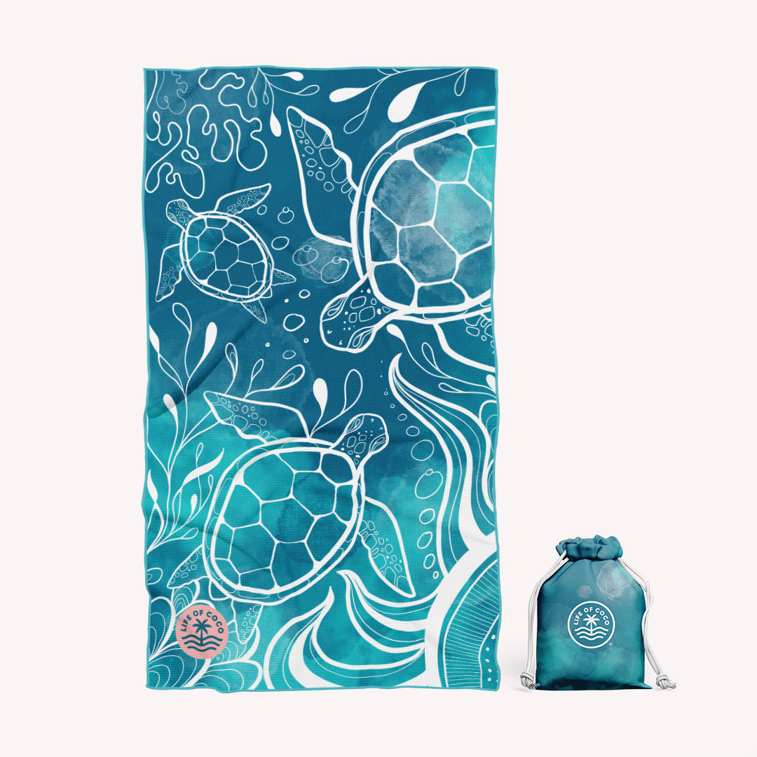 Sand Free Whale Tale Beach Towel