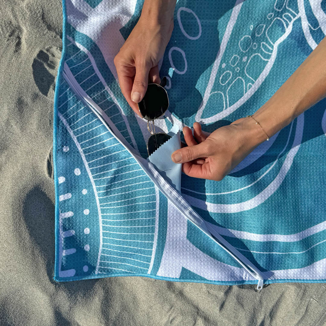 Sand Free Beach Towel | Double | Whale Tale