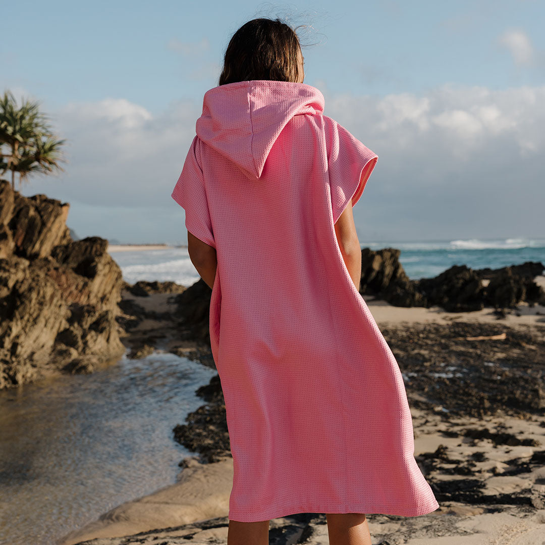 PRE ORDER Sand Free Adult Hooded Towel | Pink