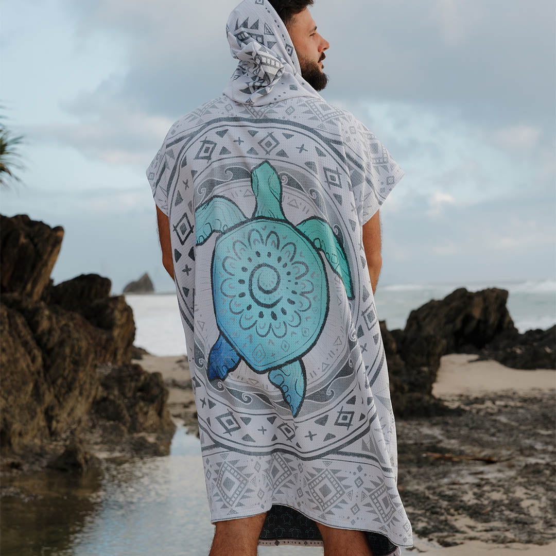 PRE ORDER Sand Free Adult Hooded Towel | Turtle