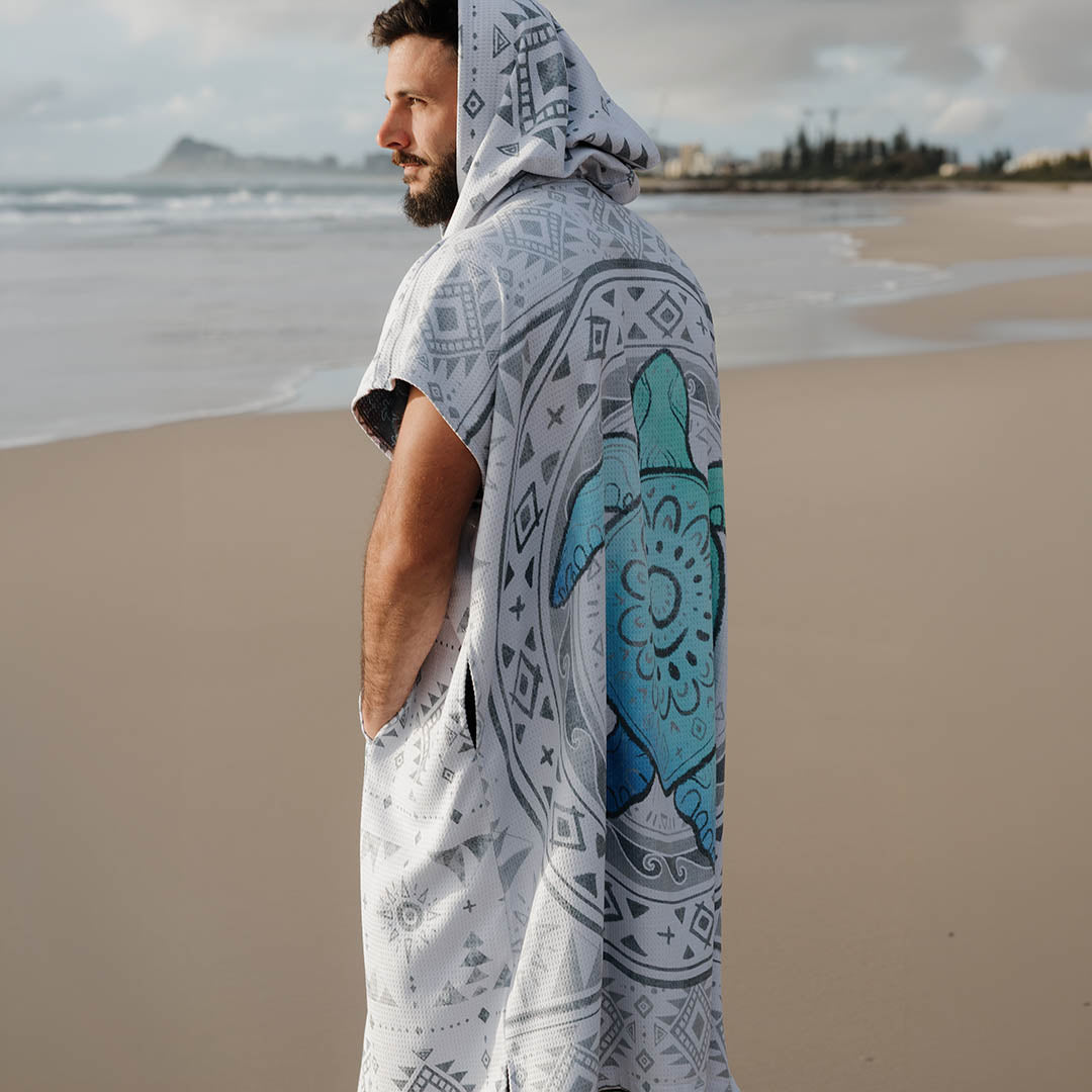 PRE ORDER Sand Free Adult Hooded Towel | Turtle