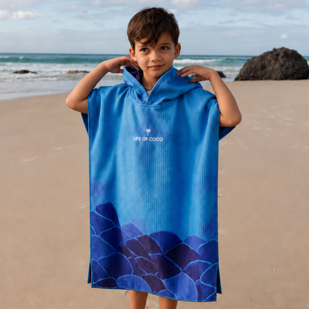 PRE ORDER Sand Free Kids Hooded Towel | Shark