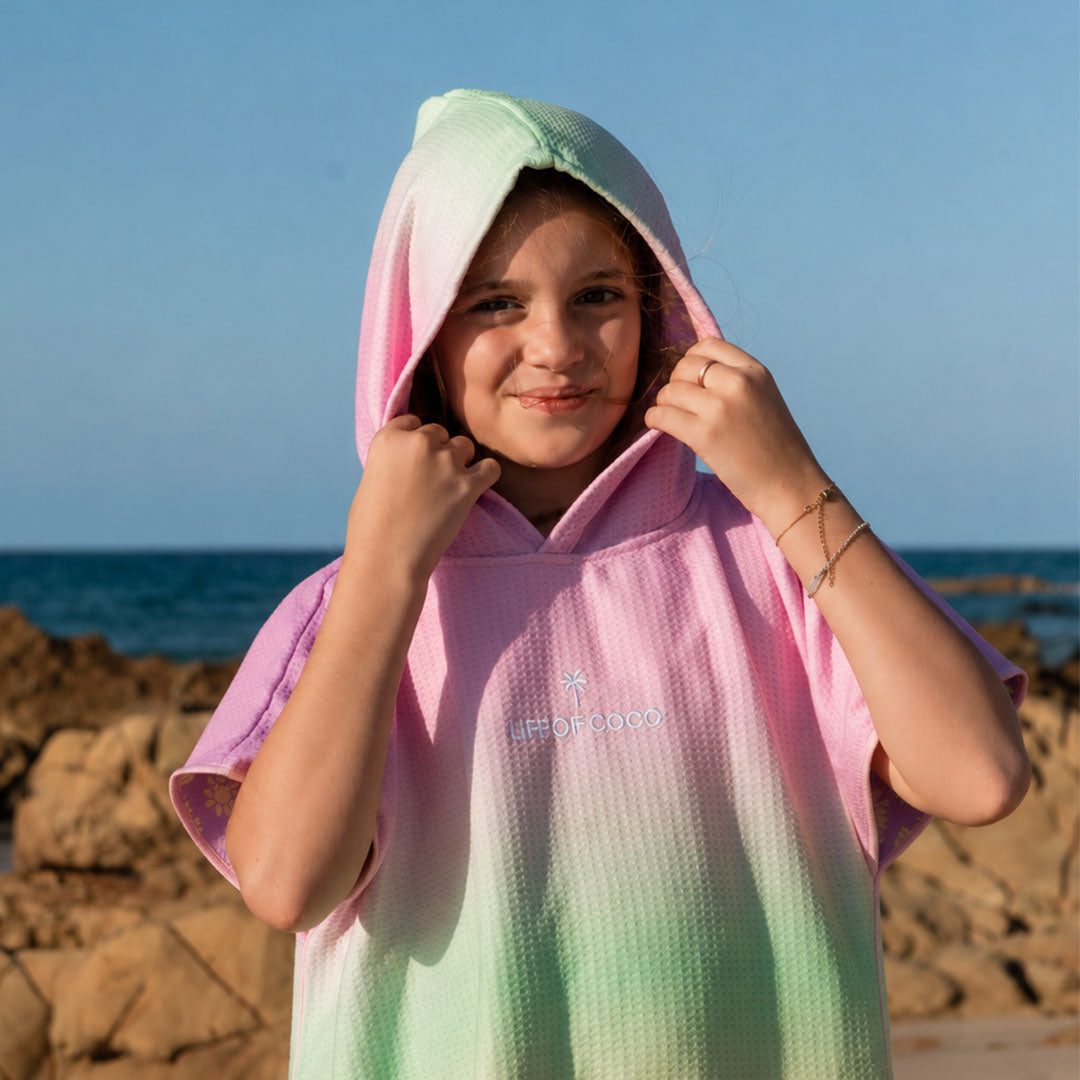 PRE ORDER Sand Free Kids Hooded Towel | Sunflower