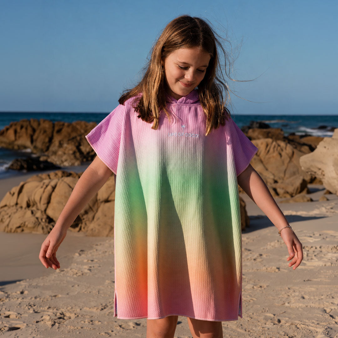 PRE ORDER Sand Free Kids Hooded Towel | Sunflower