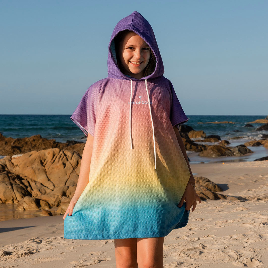 PRE ORDER Sand Free Kids Hooded Towel | Whale Tale