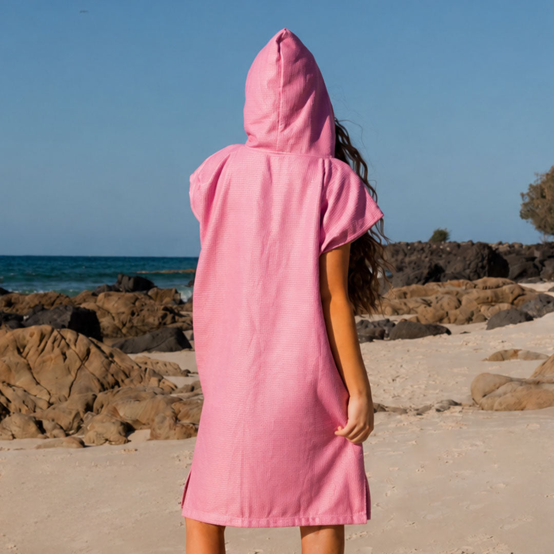 PRE ORDER Sand Free Teen Hooded Towel | Pink