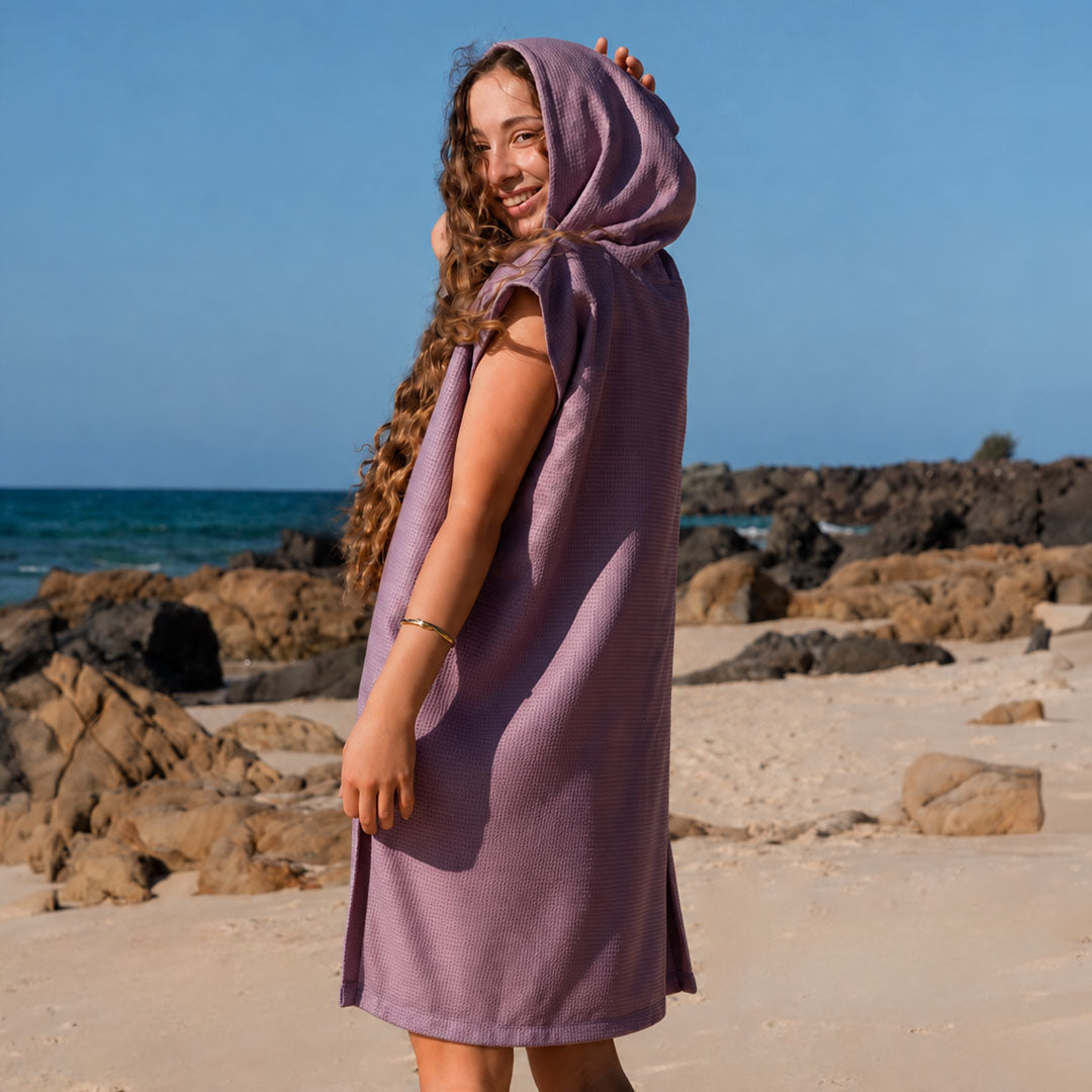 PRE ORDER Sand Free Teen Hooded Towel | Purple