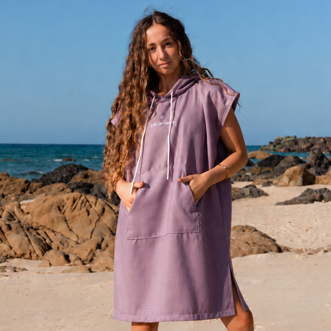 PRE ORDER Sand Free Teen Hooded Towel | Purple