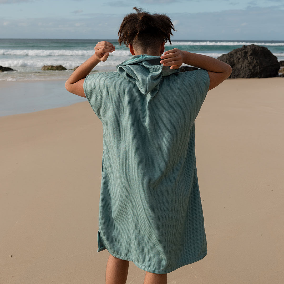 PRE ORDER Sand Free Teen Hooded Towel | Sage Green