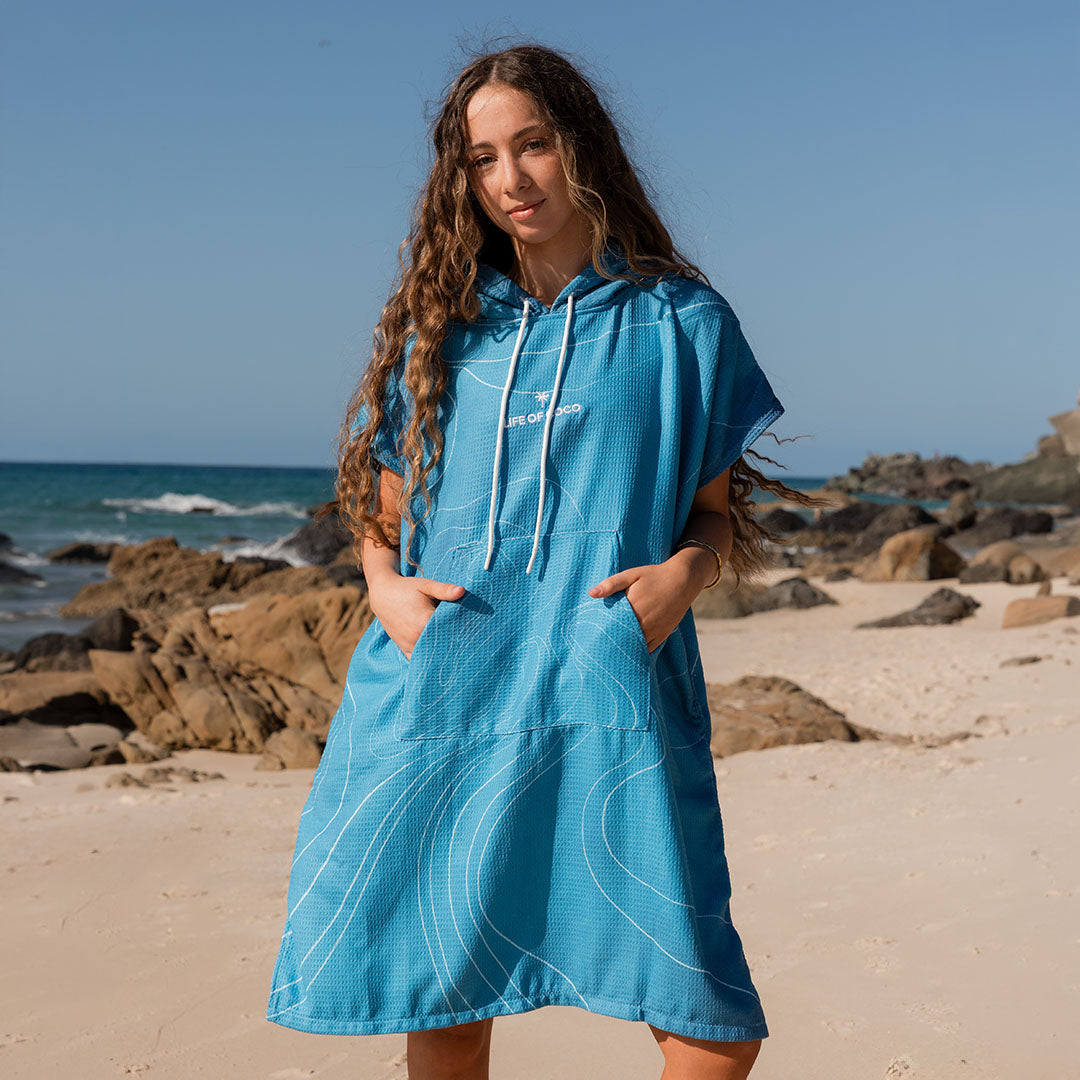 PRE ORDER Sand Free Teen Hooded Towel | Whale Shark