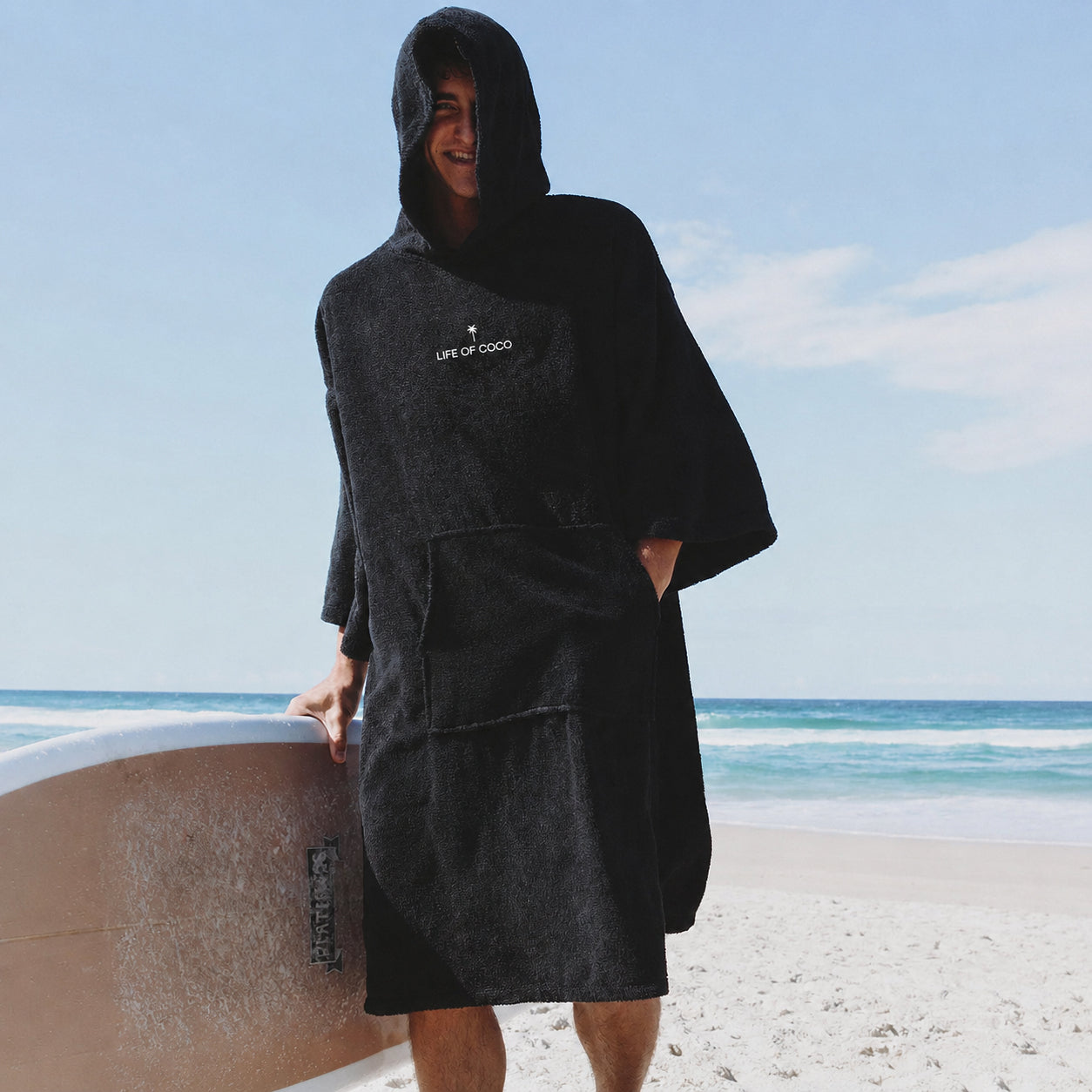 adult-long-sleeve-hooded-towel-poncho-black