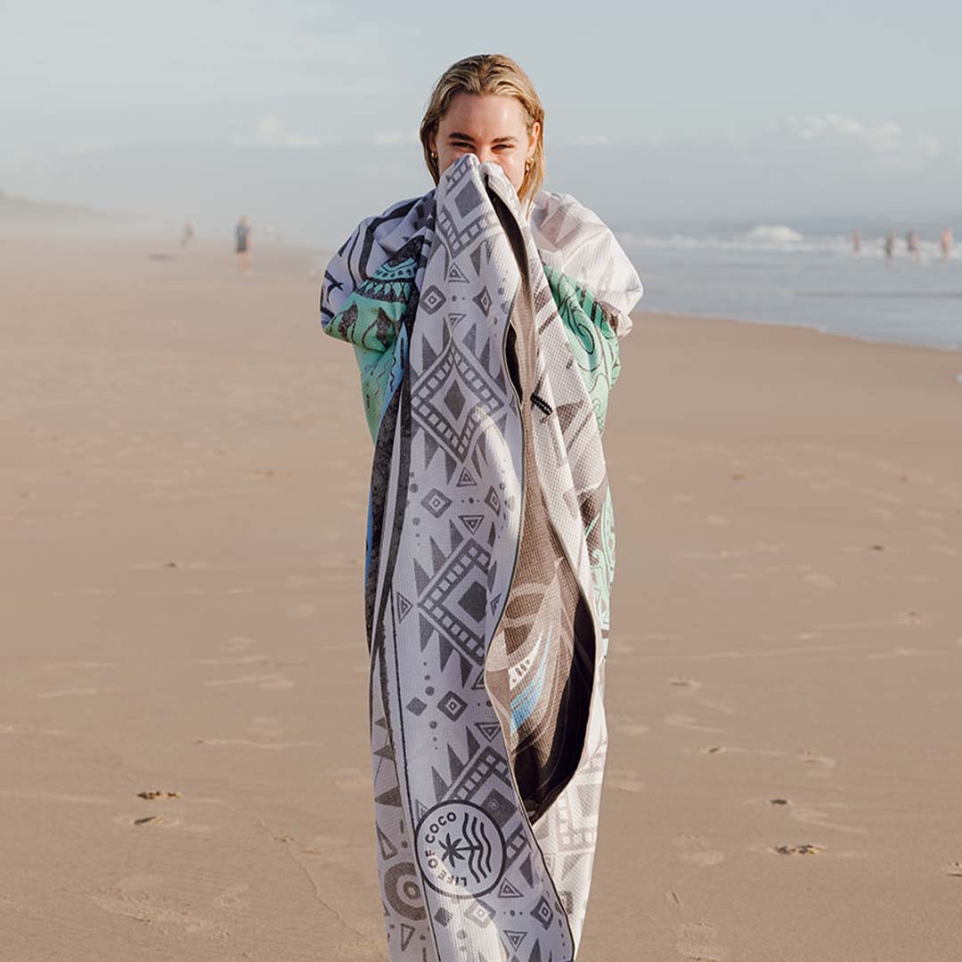 LOC Sand Free Beach Towel Shaka Sun