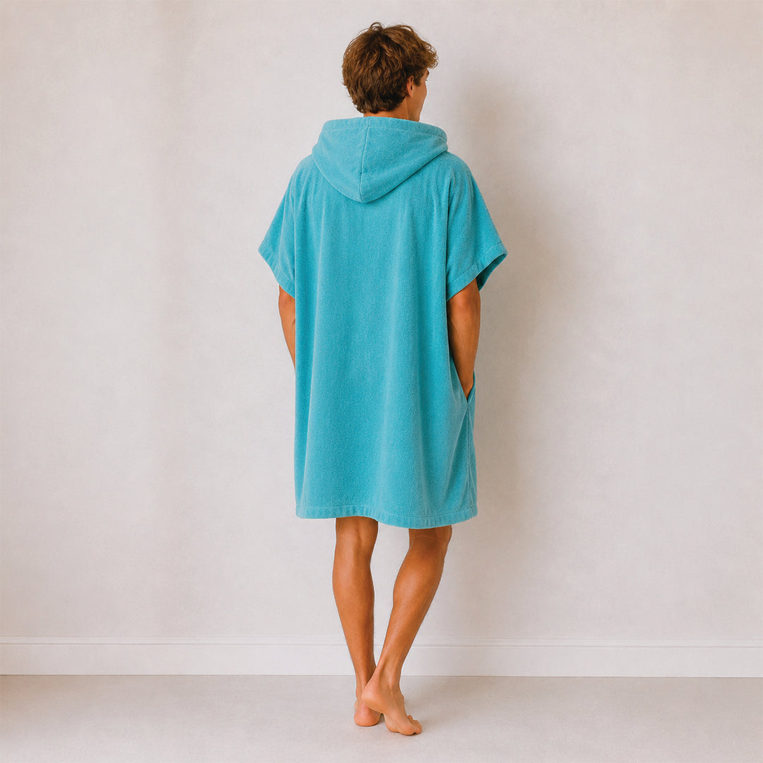 Teen Hooded Towel Poncho | Aqua