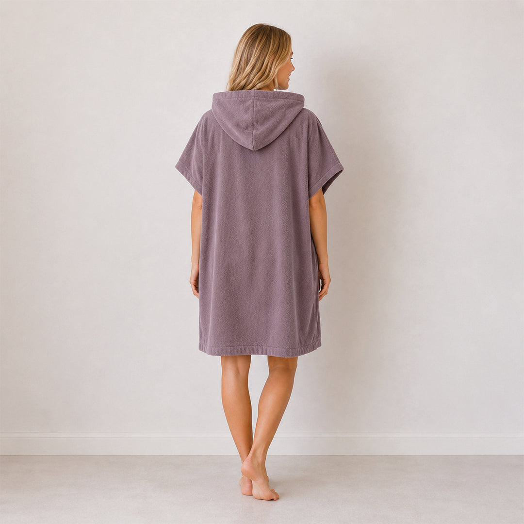 Teen Hooded Towel Poncho | Purple