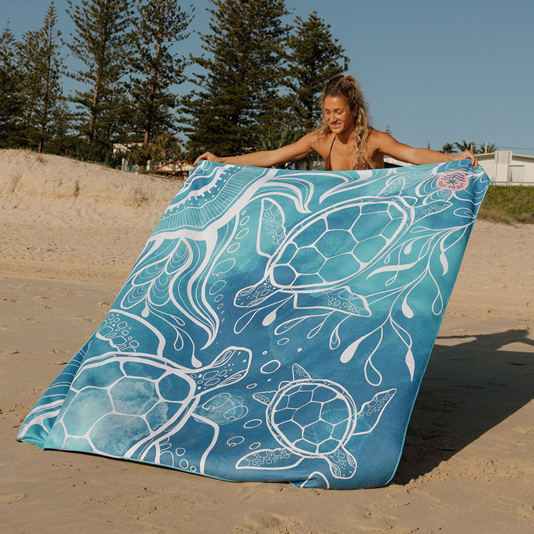 Sand Free Beach Towel | Double | Whale Tale