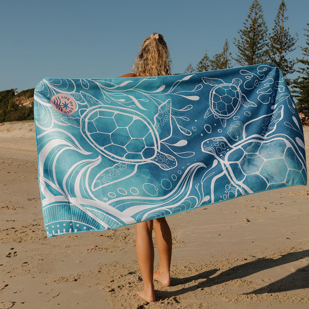 Sand Free Beach Towel Whale Tale | Single