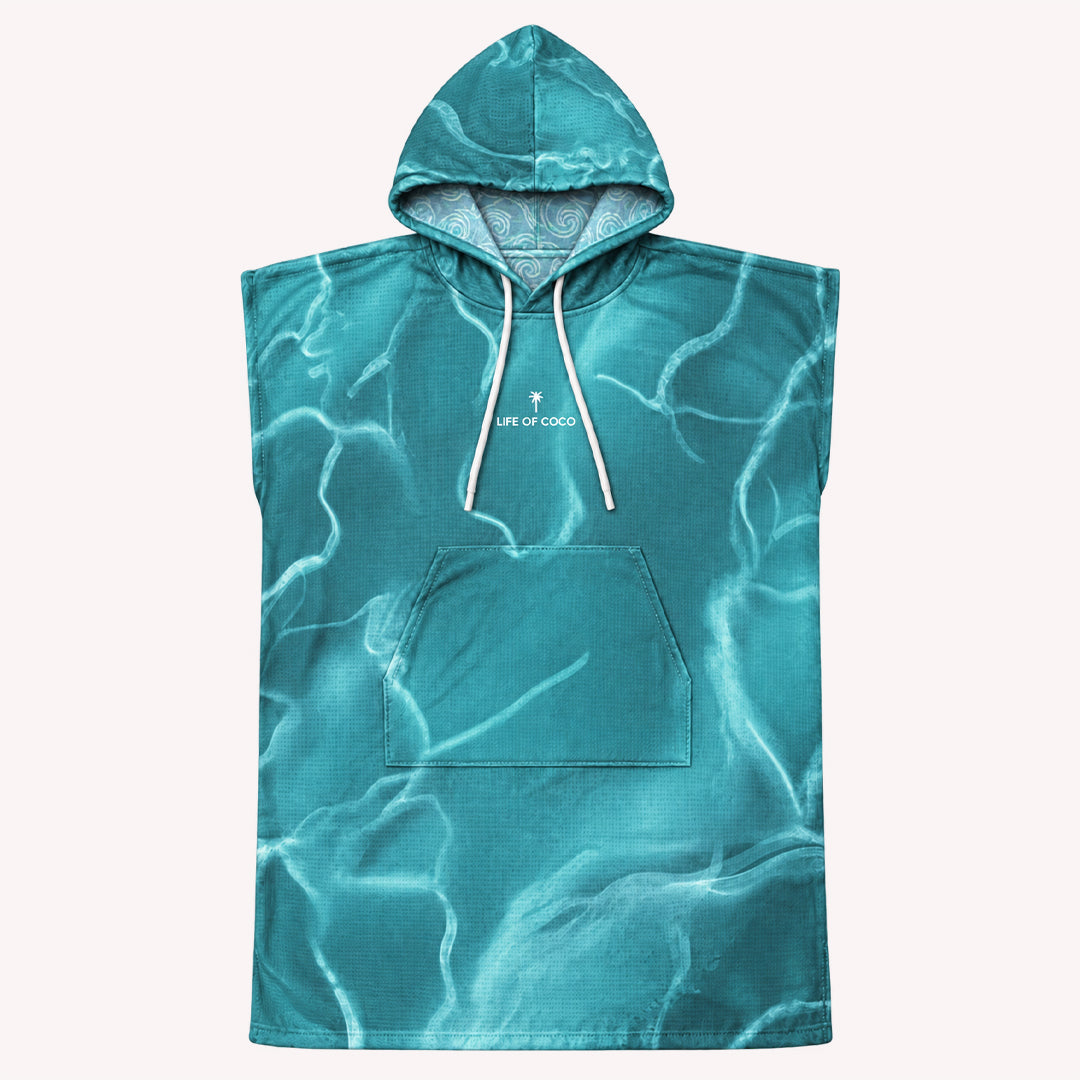 PRE ORDER Sand Free Adult Hooded Towel | Manta Green