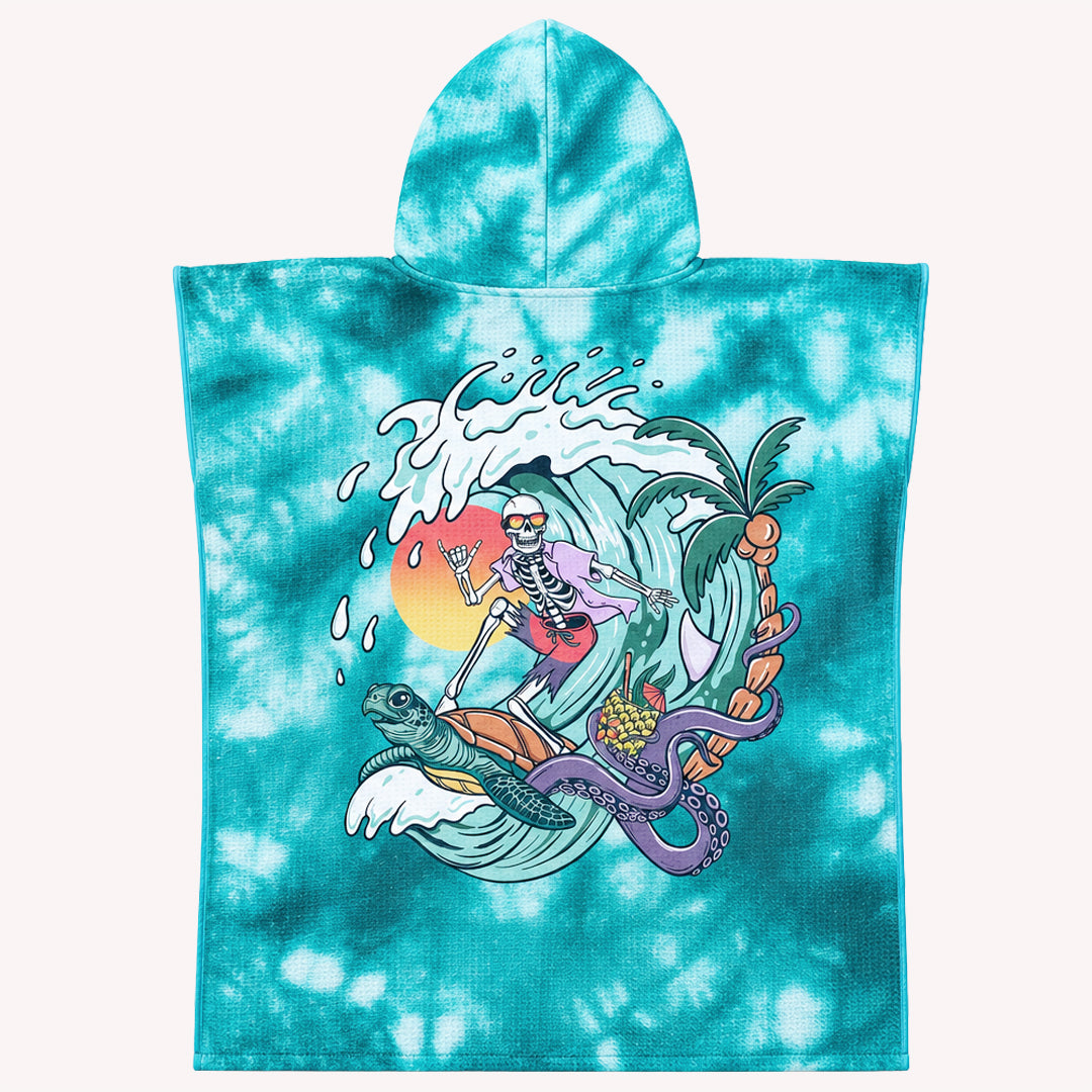 PRE ORDER Sand Free Kids Hooded Towel | Skeleton