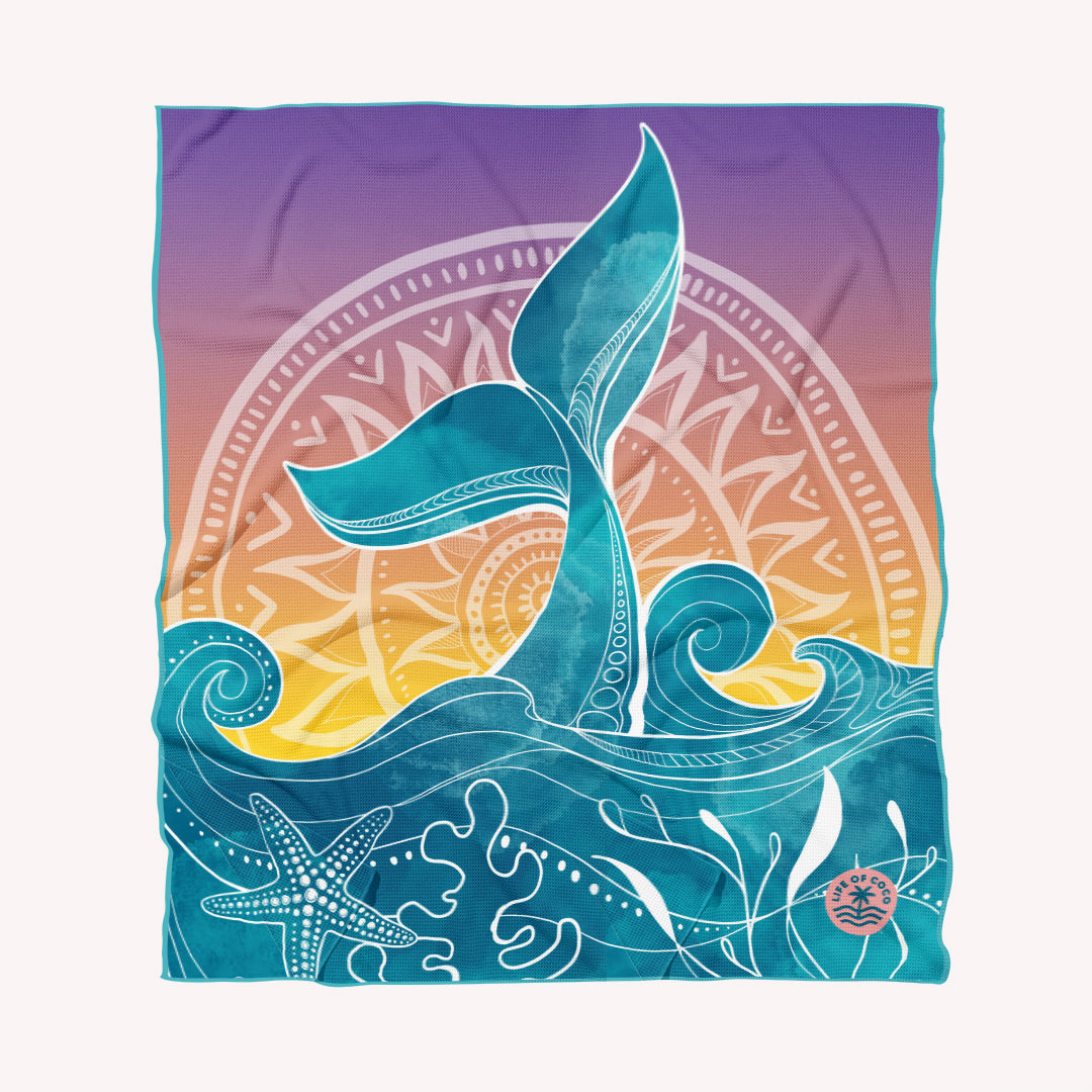 Whale Tale Sand Free Beach Towel