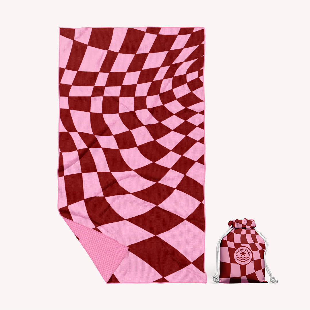 PRE ORDER Sand Free Beach Towel | Single | Costa Rica Hibiscus