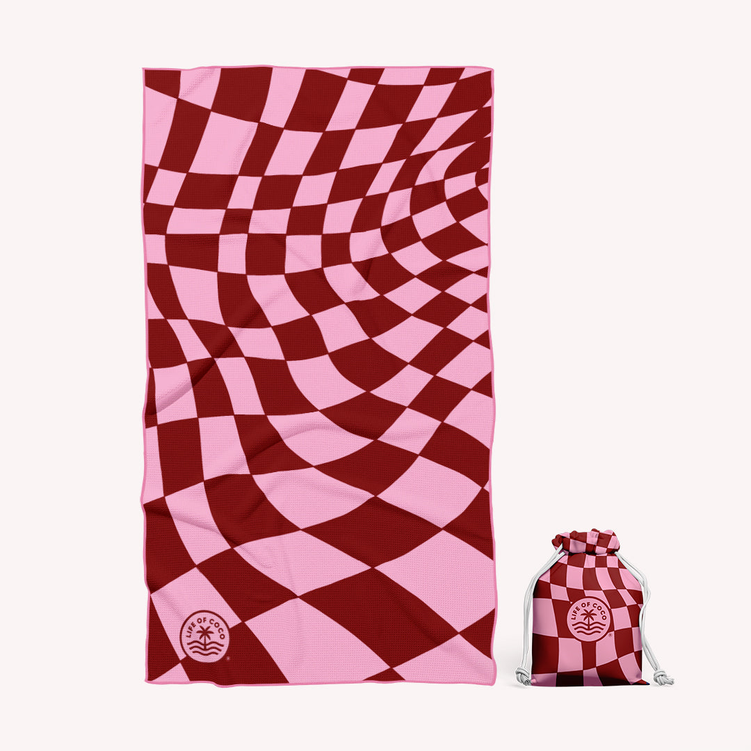 PRE ORDER Sand Free Beach Towel | Single | Costa Rica Hibiscus