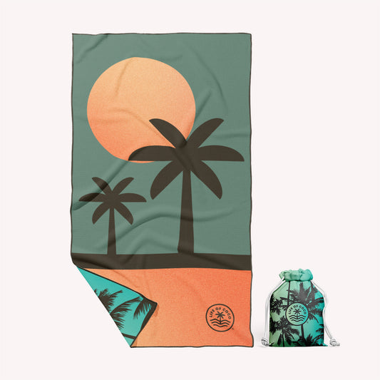 PRE-SALE: Sand Free Beach Towel | Single | Miami Sunset