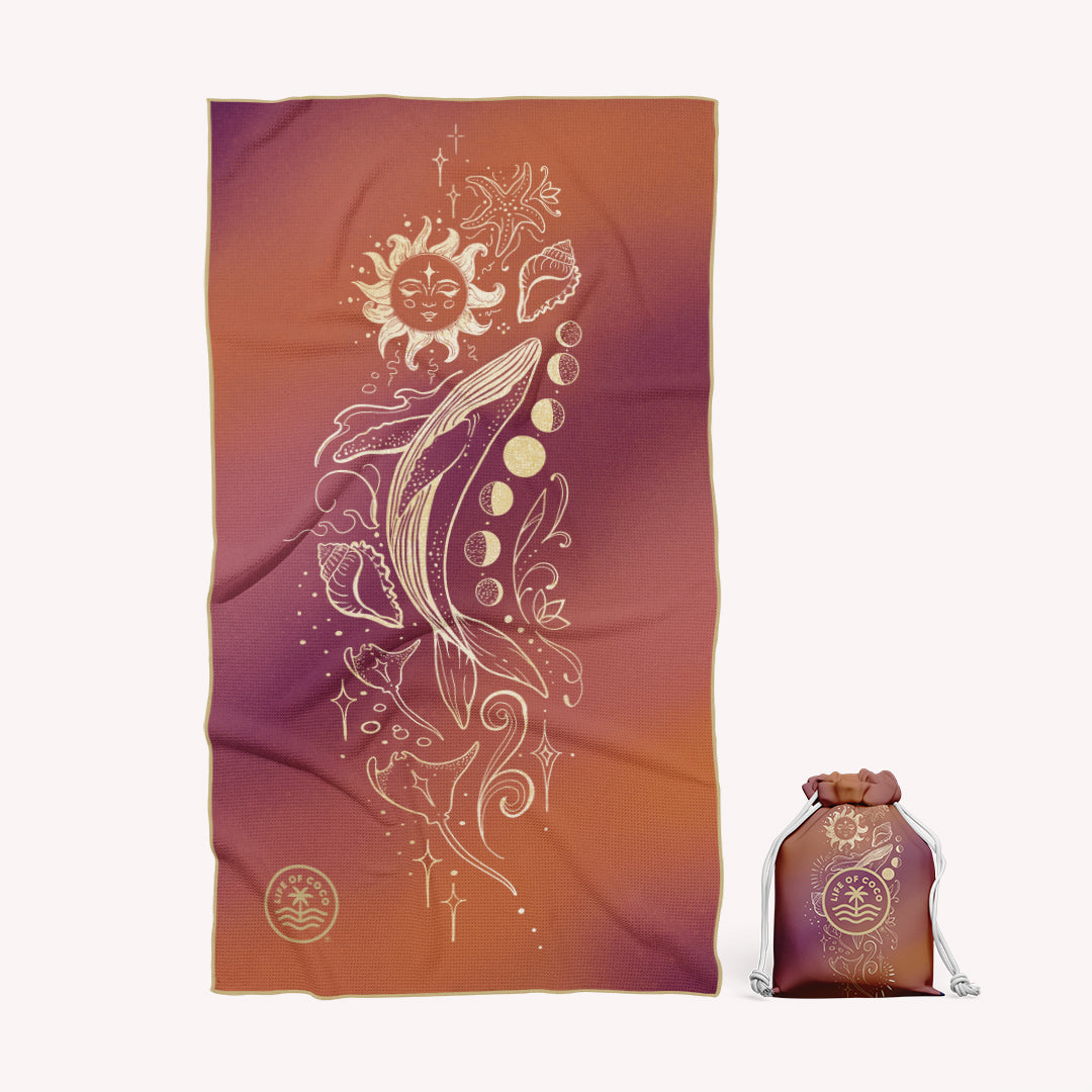 PRE ORDER Sand Free Beach Towel | Single | Sun & Moon