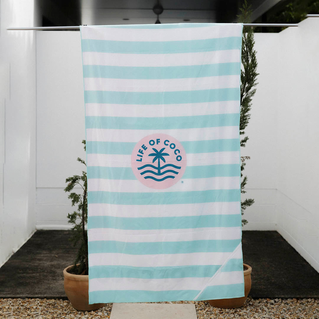 Ibiza rainbow sand free beach towel LOC