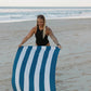 Sand Free Beach Towel With Santorini Stripes