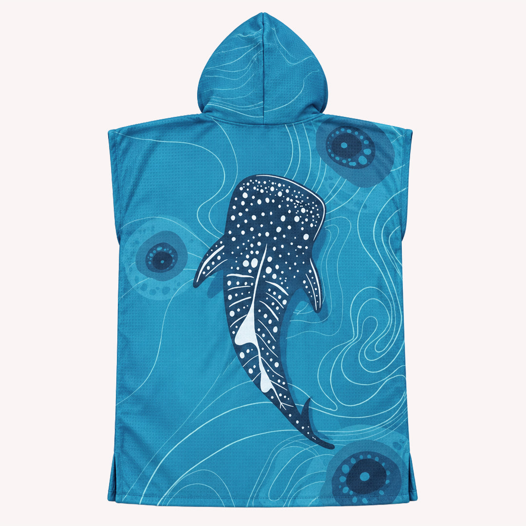 PRE ORDER Sand Free Teen Hooded Towel | Whale Shark