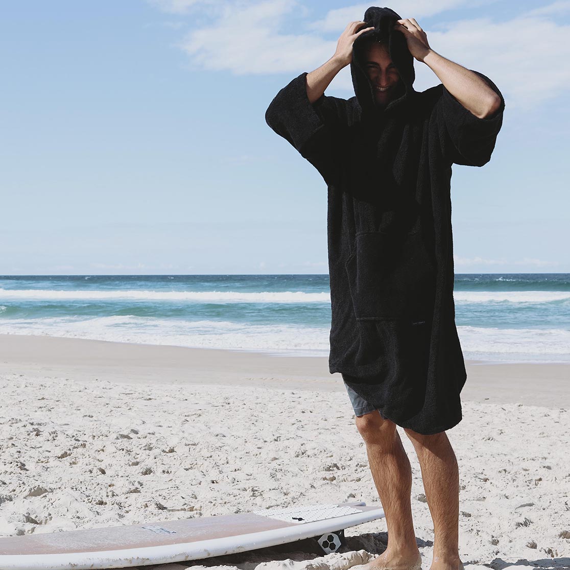 life of coco surf visuals hooded towel