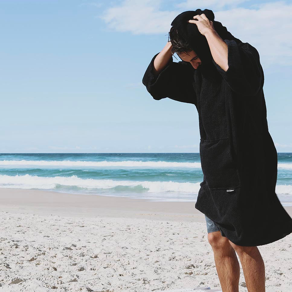 life of coco surf visuals hooded towel