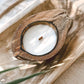 Coconut half shell candle